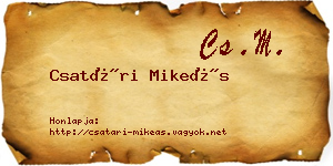Csatári Mikeás névjegykártya
